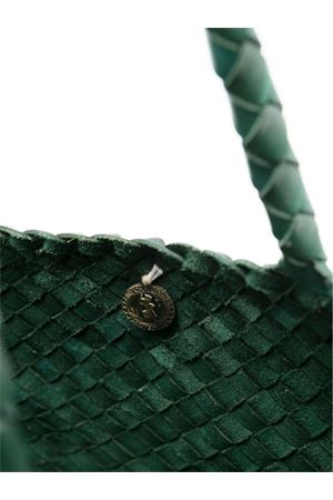 Forest Green woven Santa Croce tote bag DRAGON DIFFUSION | 8892DGS5MATFOREST